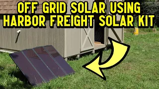 Our Off Grid Solar Setup Using @harborfreight  Solar Kit by @GettinJunkDone