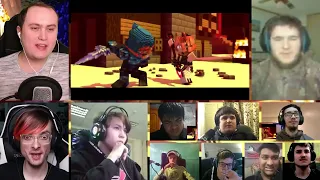 "Clear Skies" - A Minecraft Music Video ♪ [REACTION MASH-UP]#1543