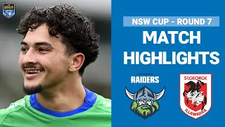 NSW Cup 2023 | Canberra Raiders v St George Illawarra Dragons | Match Highlights | Round 7