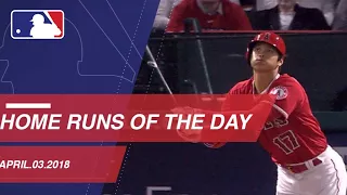 Watch all the home runs from April 3, 2018