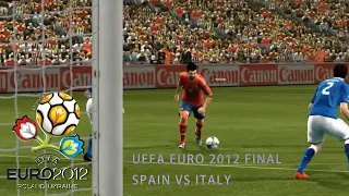 PES 2012 UEFA Euro 2012 Final (Spain vs Italy Gameplay)