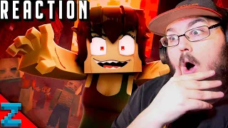 Zombie Girl 🧠 (Minecraft Music Video Animation) "Macabre Rotting Girl" (By @ZAMinationProductions ) REACTION!!!