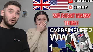 WW1 - Oversimplified (Part 1) | BRITISH COUPLE REACTS