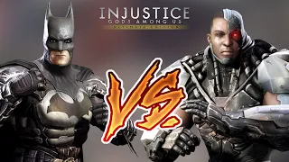 Injustice Gods Among Us - Batman Vs Cyborg (Hard) Walkthrough | RozZ99