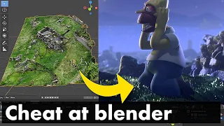 Using Photoscans to Make Quick Scenes - Cheat at Blender Tutorial