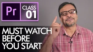 Before you Start Learning Adobe Premiere Pro CC Class 1 - Urdu / Hindi