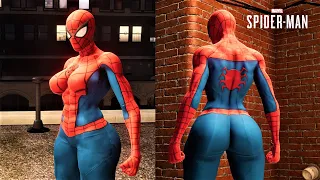 Marvel's Spider Man Remastered PC | Spider Woman Free Roam Swinging