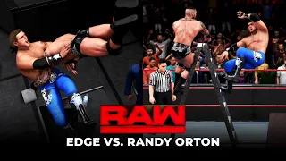 Edge Vs Randy Orton Raw 2021 Full Match | Randy Orton Vs Edge 2021 | WWE 2K20 Gameplay