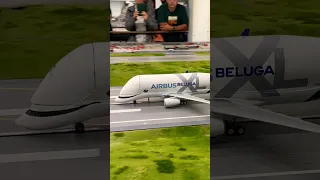 Miniature Airbus Beluga TakeOff 🛫 #miniaturwunderland #miniature #planespotting #aviation #airplane