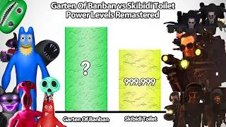Garten Of Banban VS Skibidi Toilet Power Levels Remastered🔥