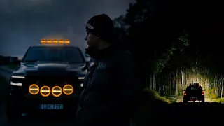 NIGHT DRIVE - DODGE RAM PICKUP TRUCK MAXIMIZED WITH LIGHTING NEWS  - PRODUCT VLOG