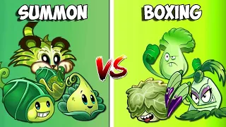 Team 3 Plants BOXING vs SUMMON - Who Will Win? - Pvz 2 Team Plant vs Team Plant