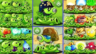 Tournament All Combos PEA & Vine Plants Battlez - Who WIll Win? - Pvz 2 Plant vs Plant