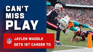 Jaylen Waddle Scores 1st Career TD!