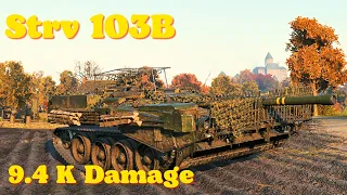 World of tanks Strv 103B - 9,5 K Damage 6 Kills, wot replays