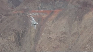 Buzzed by F18's at Death Valley/ Star Wars Canyon