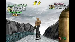 Cool Boarders 2 (PSX) - Pipeline Canyon Shortcut w/o Rail Sliding