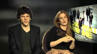 Isla Fisher and Jesse Eisenberg Interview — Now You See Me