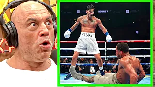 SHOCKED Joe Rogan REACTS On Ryan Garcia BRUTALLY BEATING Devin Haney