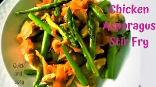 How to make an Easy Chicken Asparagus stir fry