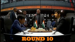 Praggnanandhaa R. vs. Vidit Gujrathi●FIDE CANDIDATES 2024●RD 10 #praggnanandhaa #fidecandidates