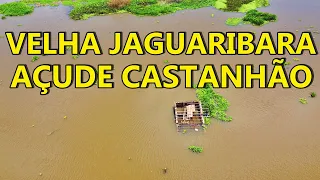 Chegada das águas - Açude Castanhão Velha Jaguaribara CEARÁ 08/04/2023