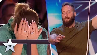 DANGER ALERT: James Stott’s act goes off with a BANG! | Auditions | BGT 2020