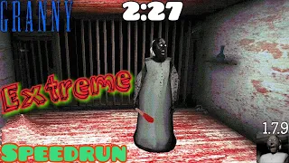 Granny - Speedrun (2:27), Extreme door, WR for 1.7.9