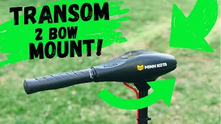 Minn Kota Trolling Motor // How To do transom to bow mount // Simple and Easy