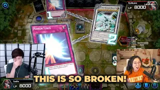 Sykkuno Perfectly Counters ALL oF Leslie's Broken Cards | Yu-gi-oh Master Duel