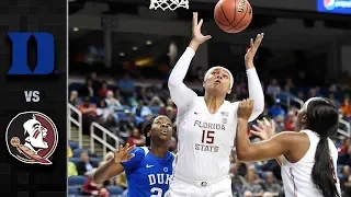 Duke vs. Florida State ACC Women's Basketball Tournament Highlights (2019)