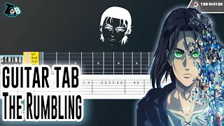 Attack on Titan Season 4 Part 2 OP - The Rumbling Guitar Tab Tutorial