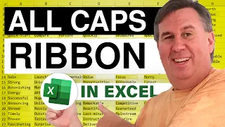 Excel - Office 2013 All Caps Ribbon: Episode 1638