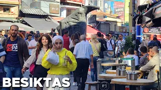 [4K] Istanbul Walking Tour, Besiktas District - Turkiye Virtual Travel