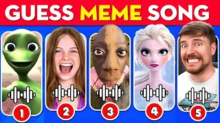 GUESS MEME & WHO'S SINGING 🎤🎵🔥 | Lay Lay, King Ferran, Salish Matter, MrBeast, Gegagedi, Wednesday