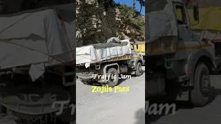 #shorts 4 | Sonmarg to Zojila Pass | Trucks and Traffic Jam | Ladakh #TravelTrailGKG | #shortvideo