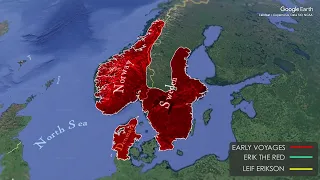 Viking Expansion map on Google Earth