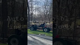 47 Willy’s Jeep cj2a putting around the yard after sleeping for 40 years!