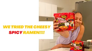 We Tried The Cheesy SPICY Ramen Recipe | Asherah Gomez