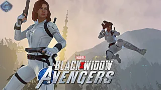 Marvel's Avengers Game - NEW Black Widow Movie Suit Free Roam Gameplay! [4K60fps]