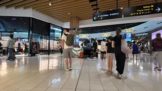 (4k) DJI Osmo Pocket 3 Walk | Auckland International Airport Terminal | December 2023.