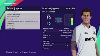 Criar Carlos Alberto Torres Santos Legend pes 21 #pes21 #efootball #efootball22 #efootballpes2021