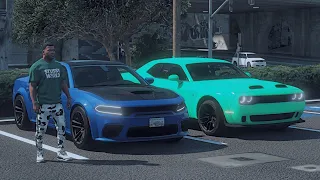 GTA 5 Mods #92 Buying A 2021 Hellcat Redeye Charger!! (GTA 5 Real Hood Life 7)