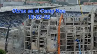 Obras en el Camp Nou 18-07-23 espectacular