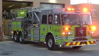 Fire truck responding to a fire in Miami: AIR HORN!