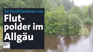 Flutpolder im Allgäu: Gut gegen Hochwasser und gut für die Natur | Abendschau | BR24