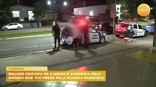 Mulher grávida de quatro meses é agredida pelo marido que foi preso pela Guarda Municipal