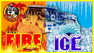 Monster Truck Toys - 🔥 FIRE & ICE ❄️  MONSTER JAM Challenge & Downhill Racing - 1 HOUR COMPILATION!