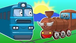 Мастерская биби - Изучаем Цифры и Поезда Для Детей. Развивающее Видео Про Железнодорожный Транспорт