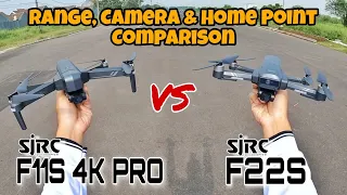 Side By Side Comparison : SJRC F11S 4K PRO vs SJRC F22S